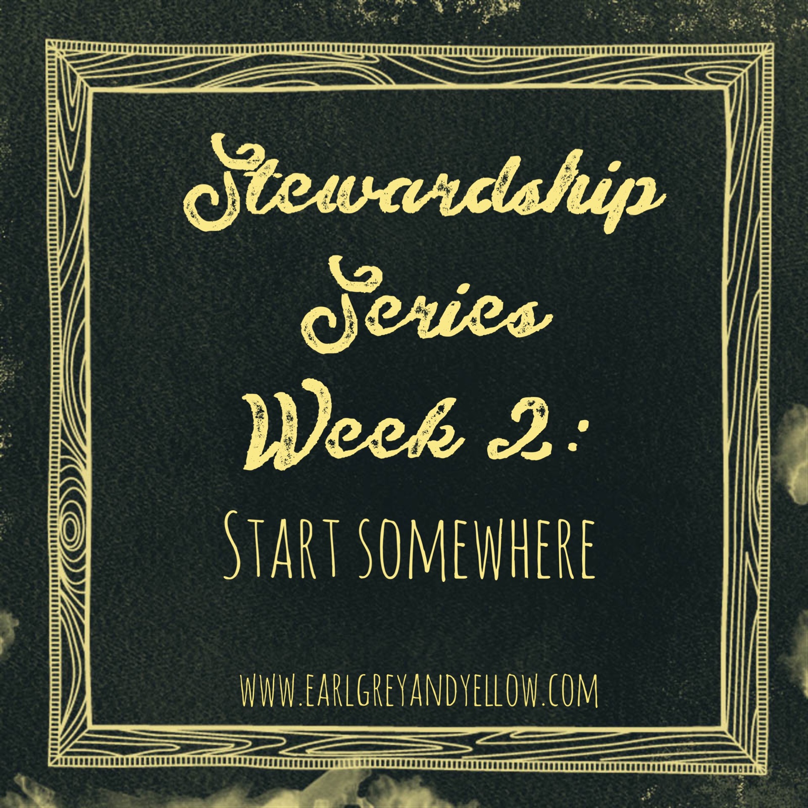 Stewardship Series Week 2: Start Somewhere